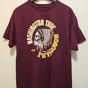 Washington Redskins "True Til Day I'm Through" Short Sleeve Medium NFL T-Shirt